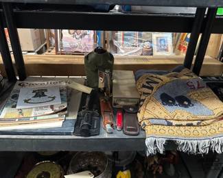 3020  History Book  Magazines, Knives with Sheaths, Slipper Socks, Canteens  More 