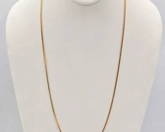 658  18k Gold Necklace, 13.5g 