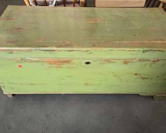 4796  Wooden Storage Trunk 