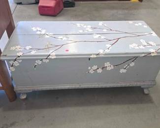 4208  Wooden Chest Storage  Wooden Tray 