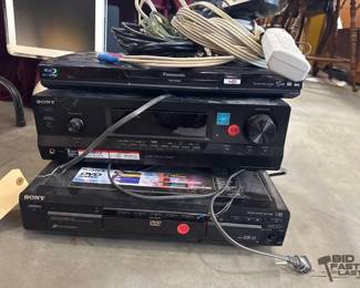 7050  Panasonic BluRay Player, Sony DVDCD 5 Disc Changer, Sony Audio Control Center 