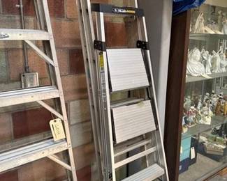 6018  16Ft Extension Ladder and Gorrila Ladders Step Stool 