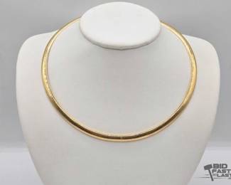 700  14k Gold Omega Choker, 27g 