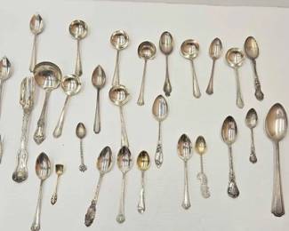 1806  Sterling Silver Spoons  Fork, 655g 