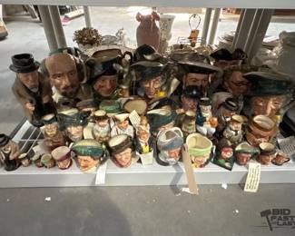 3038  Ceramic Historic Figure Jugs 