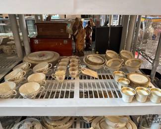 3102  Fine China Teacups and Plates 