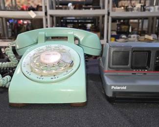 2004  Rotary Phone  Polaroid Camera 