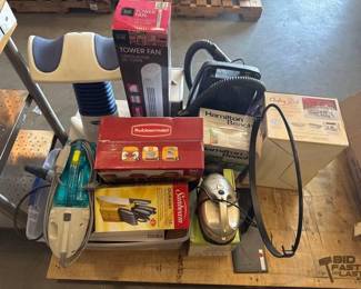 4925  Tower Fan, Hoover Wind Tunnel Vacuum, Chafing Dish 