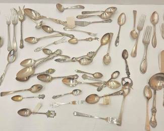 1812  Sterling Silver Spoons, 1,106g 