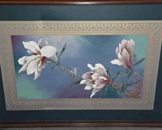 5540  Framed Flower Canvas Print 