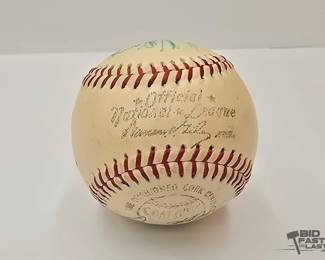 1906  1960s Dodgers Autographed Baseball 