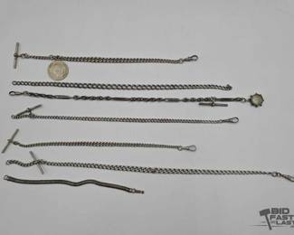 904  6 Sterling Silver Watch Bands and Bracelet, 200g 