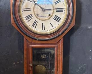 7512  Ansonia Clock Co Drop Dial Wall Clock 