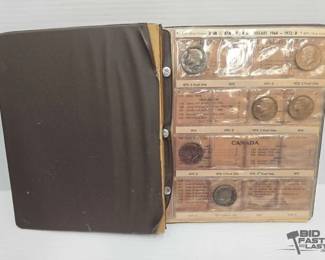 1510  7 Kennedy Half Dollars in Coin Album 