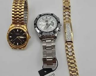 1128  2 Watches and Bracelet 