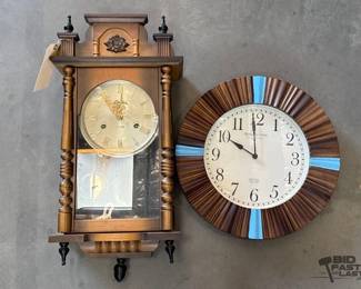 3124  Linden 31 Day and Sterling  Noble Wall Clocks 