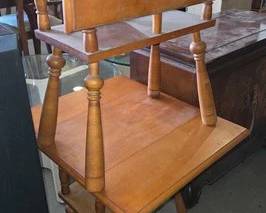 4260  2 Small Wooden Drop Leaf Tables 