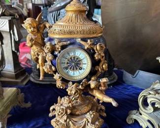 3164  Ornate Mantel Clock 