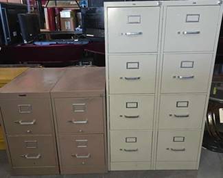 4642  4 Filing Cabinets 