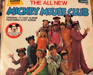 Many vintage Disney records