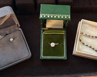 Beautiful diamond and gold jewelry 