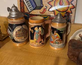 Beautiful beer steins