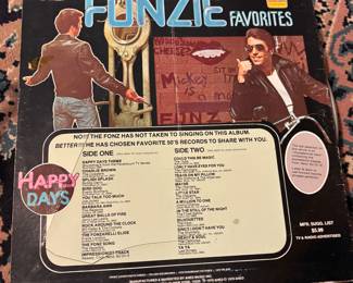 The Fonze Favorites Vynyl record 