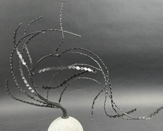 Metal and Marble sculpture