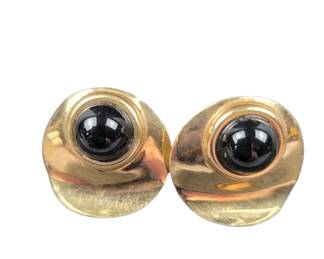 Gold earrings