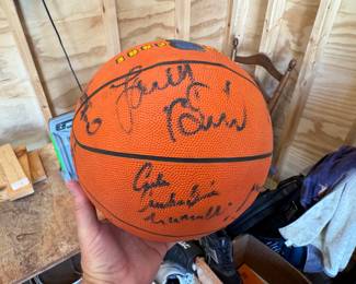 Basketball signed by the Boston Celtics, Larry Bird, Kevin McHale, Robert Parish, Nate Archibald, Cedric Maxwell, Chris Ford and others.