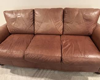 BUY IT NOW! $495.00. Ferguson Copeland leather sofa  35" H x 40" D x 79" L