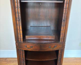 BUY IT NOW! $295.00. Cabinet with faux books w/doors slide open. 36" W x 26" D x 64" H.