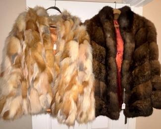 Beautiful fur jackets.