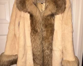 Genuine English Lamb & China Rabbit coat.