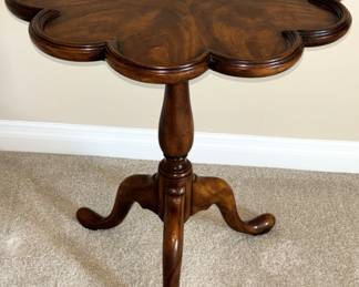 Theodore Alexander Table.        24" Dia. x 28" H.