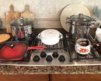 Lots of cookware.
