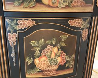 BUY IT NOW! $250.00. Painted Chest-Masterpiece Collection. Two drawers-Two doors.                                        52" W x 20" D x 34" L