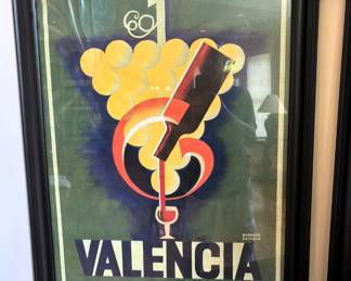 Framed Valencia print.