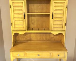 BUY IT NOW! $195.00.  Conant Ball Furniture Maker. Yellow two piece shelf/cabinet.      42" W x 19" D x 77 1/2" H.