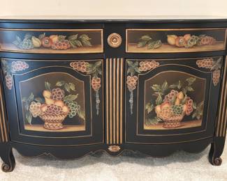 BUY IT NOW! $250.00. Painted Chest-Masterpiece Collection. Two drawers-Two doors.                                        52" W x 20" D x 34" L