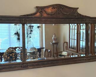BUY IT NOW! $125.00. Beautiful framed mirror.                           51 1/2" W x 23 1/2" H.
