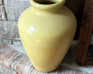 BUY IT NOW!  $125.00. Yellow oil jar. 16" Dia. x 23" H.