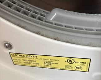 BUY IT NOW! $225.00. Samsung electric dryer on platform.