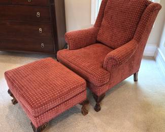 BUY IT NOW!     $250.00.       Jessica Charles Chair & Ottoman