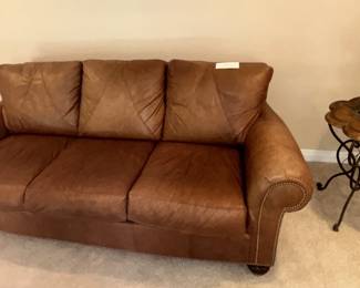 BUY IT NOW! $495.00. Ferguson Copeland leather sofa  35" H x 40" D x 79" L
