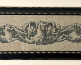 Arhaus framed picture.   22 1/2" x 51 1/2".