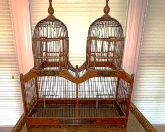 Decorative bird cage.