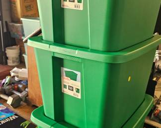 PLASTIC STORAGE TOTE LOT