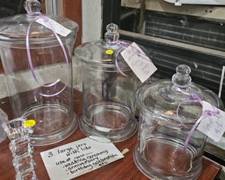 LARGE GLASS CANISTERS