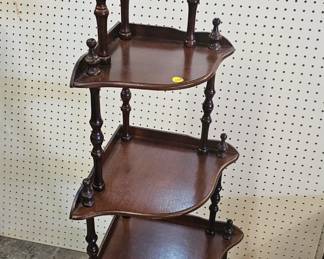 WOODEN WHAT NOT SHELF